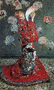Claude Monet Madame Monet en costume japonais France oil painting artist